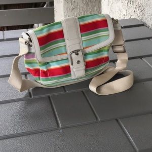 Cute Striped COACH bag